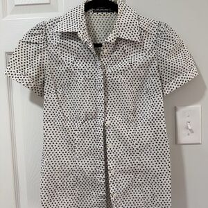 Club Monaco Polka Dot Button-Down Shirt